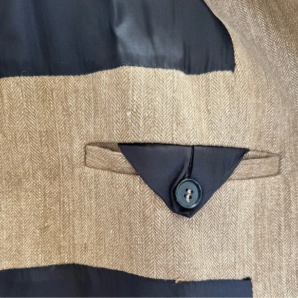 NWOT Zara Rustic Brown Linen Cotton Fall/Winter Trench Coat - Size XS - Picture 12 of 16